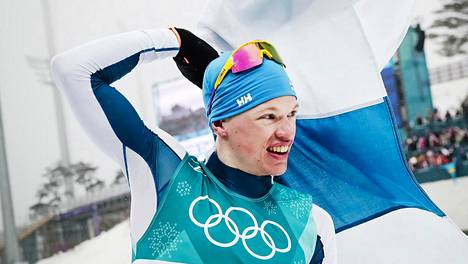 Iivo Niskanen riemastutti suomalaisia voittamalla olympiakultaa Pyeongchangissa vuonna 2018.