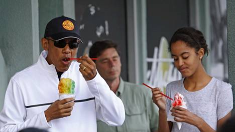 Barack Obamalla oli vielä eilen aikaa herkutella jäätelöllä.
