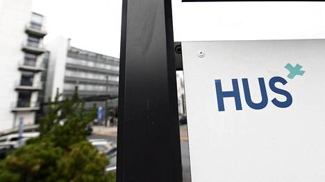 Husin logo Helsingin ja Uudenmaan sairaanhoitopiirin Husin Meilahden sairaala-alueella Helsingissä 24. marraskuuta 2020.