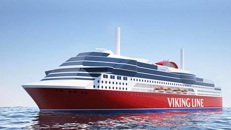 Havainnekuva Viking Linen käyttöön tilatusta uudesta aluksesta.