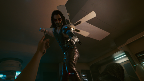 Pelaajan pään sisällä eräänlaisena kummituksena majaileva Johnny Silverhand – Keanu Reeves – on pelimaailman mittapuulla legenda. Tosin ei pelkästään hyvällä tavalla.