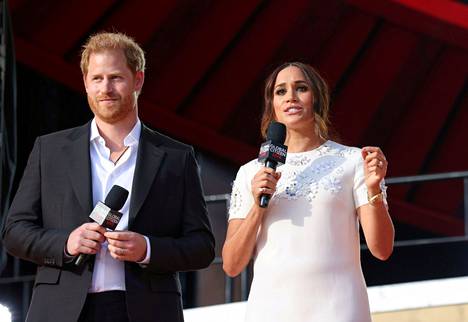 Prinssi Harry ja herttuatar Meghan edustivat yhdessä syyskuussa 2021.