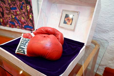 Villa Urposta löytyvät myös Mike Tysonin nyrkkeilyhanskat.