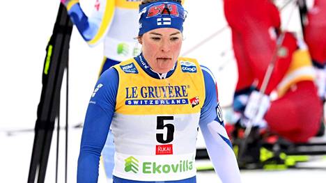 Krista Pärmäkoski oli karsinnan nopein suomalainen.