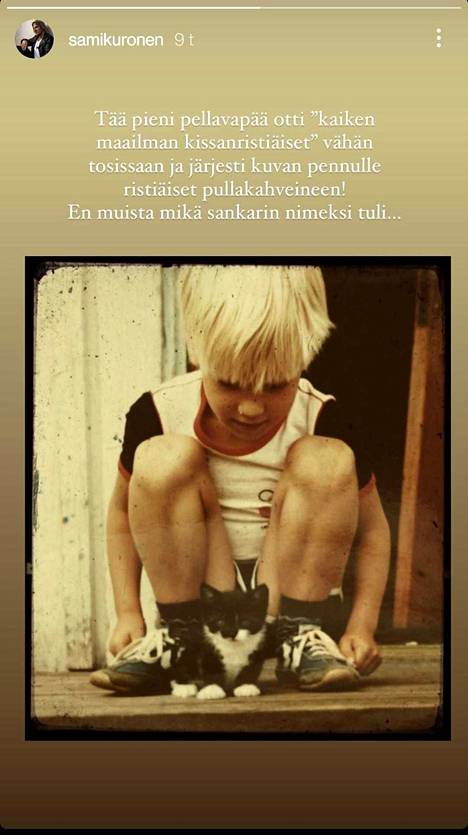 Tunnistaisitko? Sami Kuronen julkaisi suloisen lapsuuskuvan – otti tutun  sanonnan kirjaimellisesti - Viihde - Ilta-Sanomat
