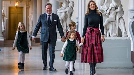 Princess Madeleine has a total of three children with husband Chris O'Neill, of whom Leonor (left) is the eldest.