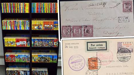 Naantalissa myydään muun muassa tuhansien eurojen arvoisia postimerkkejä sekä täydellinen Aku Ankan taskukirja -kokoelma.