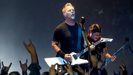 Metallica on esiintynyt Suomessa vuosien saatossa parisenkymmentä kertaa. Tämä kuva on vuodelta 2018.