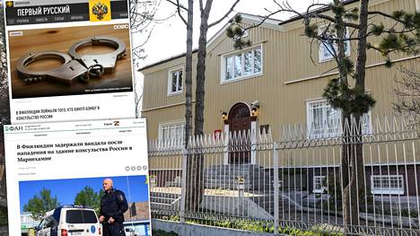 Venäjällä uutisoidaan Ahvenanmaan konsulaatin ilkivallantekijän kiinniotosta, mutta Suomessa tällaisesta ei ole tietoa.