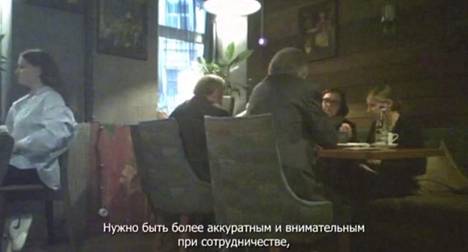 In March, a secretly filmed video was published in the Russian media, showing the Consul General of the Finnish Consulate in St. Petersburg, Sannamaria Vannamo, meeting with representatives of the Jabloko party from St. Petersburg in a restaurant. 