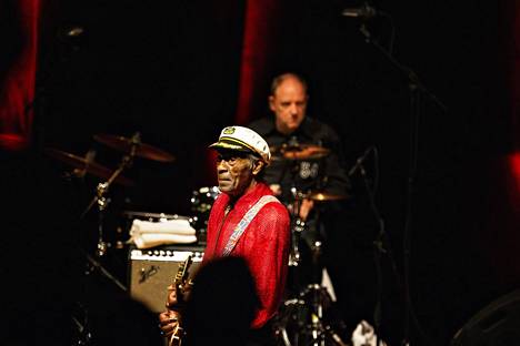 Chuck Berry esiintyi Suomessa Finlandia-talossa vuonna 2013.