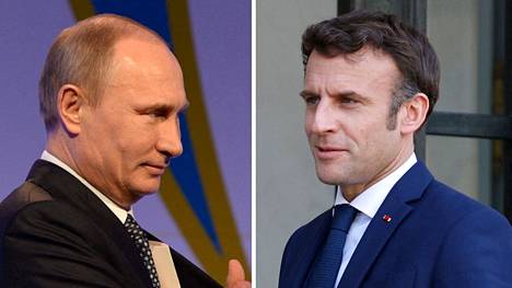Putin ja Macron keskustelivat.