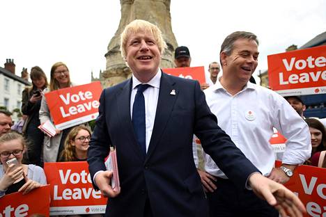 Entinen Lontoon pormestari Boris Johnson on näkyvimpiä euroeron puolesta kampanjoijia.