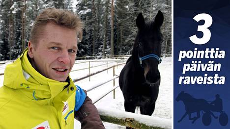 Toni Nieminen on aina viihtynyt hevosten parissa. Perjantaina ex-mäkikotka nähdään ohjastajana Lappeenrannan raveissa.