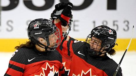 Kanada mittaa Suomen naisten MM-kisoissa tiistai-iltana.