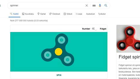 Google  Fidget Spinner Easter Egg 