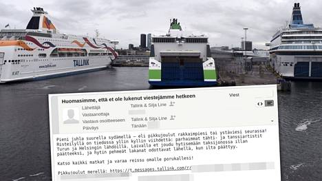 Et ole lukenut viestejämme hetkeen” – Tallink Siljan personoitu  markkinointiviesti herätti tunteen seuratuksi tulemisesta - Digitoday -  Ilta-Sanomat