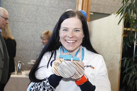 Krista Pärmäkoski saavutti hopean ja kaksi pronssia.