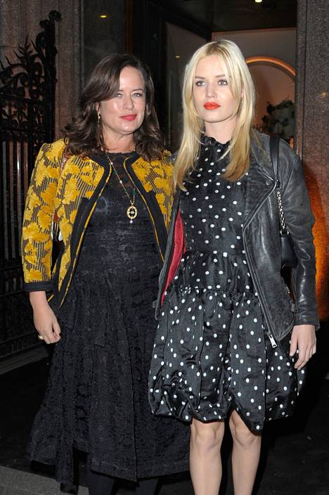 Jade Jagger pictured with her half-sister Georgia May Jagger in 2018.