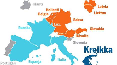 Karttakuva: Eurooppa jakautui nyt kuin 500 vuotta sitten - Ulkomaat -  Ilta-Sanomat