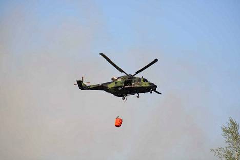 Helicopters of the defense forces and border guards have helped in extinguishing the fire.