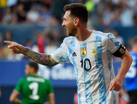 Lionel Messi murjoi maaleja Viroa vastaan.