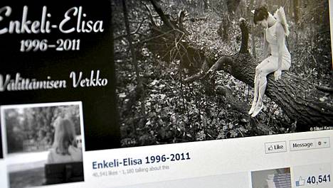 Enkeli-Elisa-sivu keräsi Facebookissa kymmeniätuhansia tukijoita.