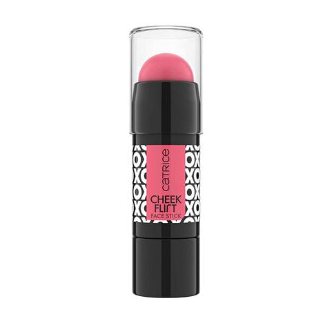 The creamy blush is easy to swipe across the face from the tube and smooth out lines with your fingers.  Catrice Cheek Flirt Face Stick 020 Techno Pink, €7.29.