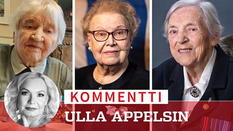 Aili Karjalainen (vas.), Annikki Mäkelä ja Esteri Koski-Lammi kertoivat IS:lle raskaista lottakokemuksistaan.