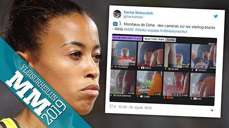 Uusi kasvot lähtöhetkellä näytävä kamerakulma herättää keskustelua yleisurheilun MM-kisoissa. Saksalainen Tatjana Pinto ei kameroista pidä.