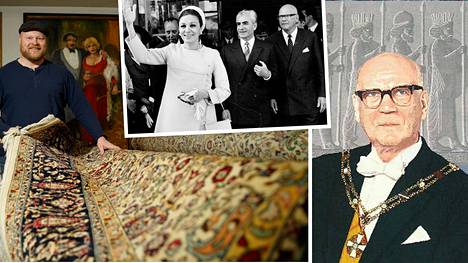 Iranin hallitsijapari antoi presidentti Urho Kekkoselle lahjoja, joista yksi on museon varastossa ja toinen pian huutokaupassa. Myytävää mattoa esittelee meklari Sami Taustila.