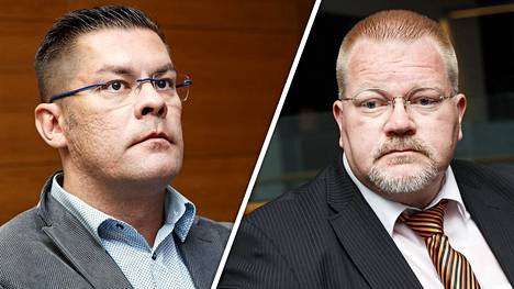 Ilja Janitskin (vas.) sai vuoden ja 10 kuukauden ehdottoman tuomion, Johan Bäckman puolestaan vuoden ehdollista vankeutta.
