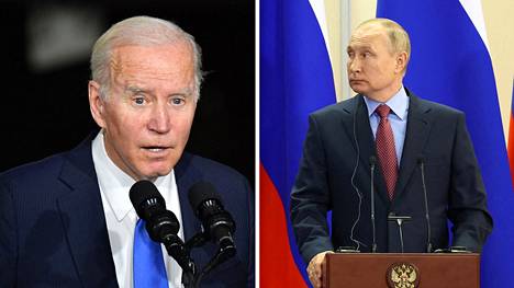 Joe Biden ja Vladimir Putin keskustelivat videoneuvottelussa tiistaina.
