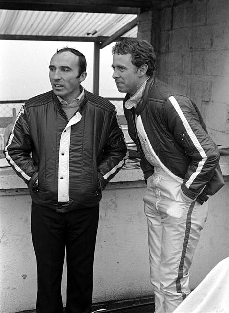 Frank Williams (vas.) ja Piers Courage vuonna 1969.