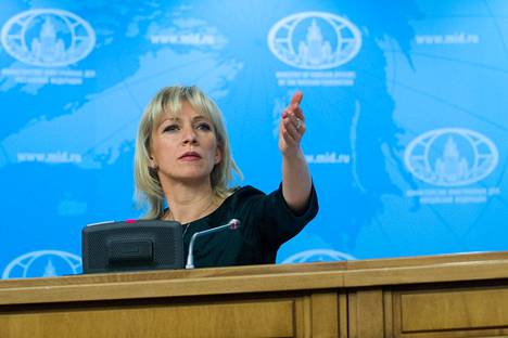 Marija Zaharov tunnetaan Venäjän ulkoministeriön tiukkasanaisena tiedottajana.