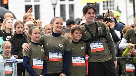 Prinsessa Josephine, prinsessa Isabella, prinssi Vincent ja prinssi Christian osallistuivat Royal Run -juoksutapahtumaan Koldingissa 6. kesäkuuta.