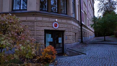Turkin suurlähetystö Helsingissä kuvattuna syksyllä 2019.