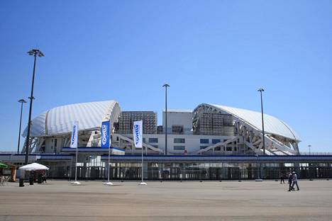 Adlerin olympiapuistossa sijaitsevalla olympiastadionilla pelataan kesällä 2018 kuusi jalkapallon MM-kisojen ottelua.