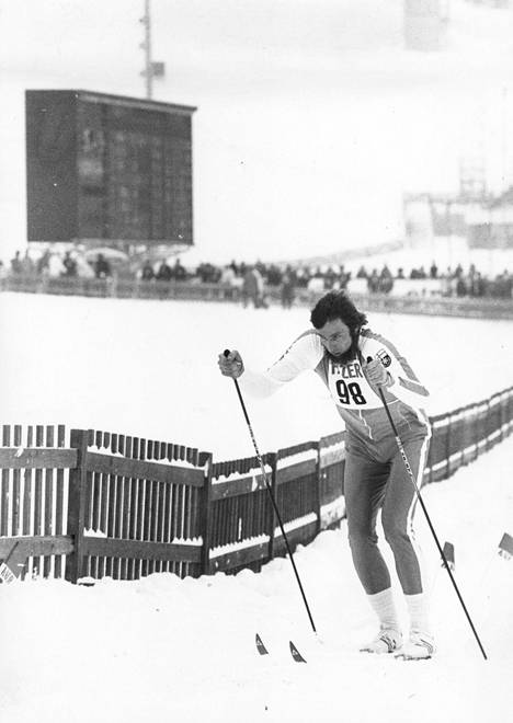 Juha Mieton Salpausselän kisoissa vuonna 1977.