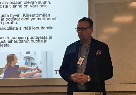 Sairaalanjohtaja Petri Virolainen pyytää, että ihmiset eivät viivyttäisi vakavien sairauksiensa hoitoa.