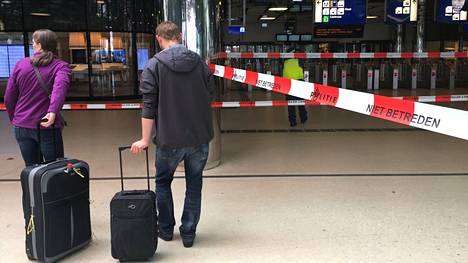 Amsterdamin rautatieasema suljettiin iskun jälkeen 31. elokuuta.