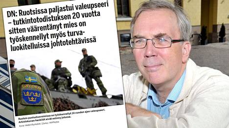 Pääesikunnan viestintäpäällikkö Max Arhippainen yllättyi Ruotsin puolustusvoimissa korkeisiin tehtäviin edenneestä valeupseerista.