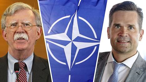John Bolton (vasemmalla) kehotti Suomea ja Ruotsia liittymään Natoon ennen kuin se on myöhäistä. Mika Aaltola pohti, mitä Bolton mahtoi tarkoittaa.