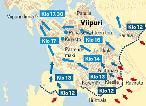 Suomalaiset menettivät Viipurin  – näin etenivät katkerat  viimeiset hetket tunti tunnilta - Kotimaa - Ilta-Sanomat