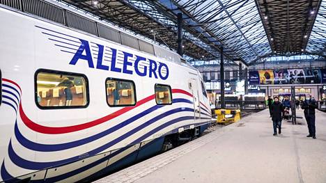 Allegro-junat liikennöivät toistaiseksi Pietarista Suomeen.