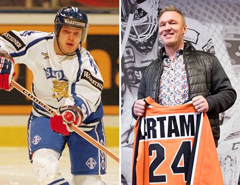 Sami Kapanen niitti mainetta Leijonissa ja NHL:ssä, Mika Lartama oli HPK:n tähtipelaaja SM-liigassa.