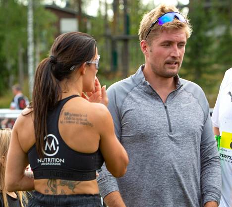 Martina Aitolehti ja Stefan Therman osallistuivat duathlon-tapahtumaan Pajulahdella viime elokuussa.