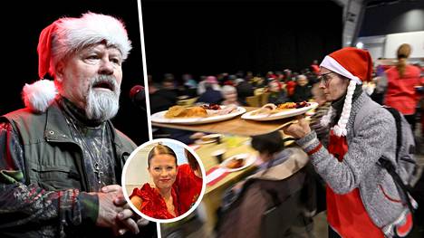 Hurstin vähävaraisten joulujuhla järjestettiin Helsingin Messukeskuksessa.