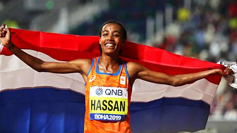 Sifan Hassan voitti naisten kympin.