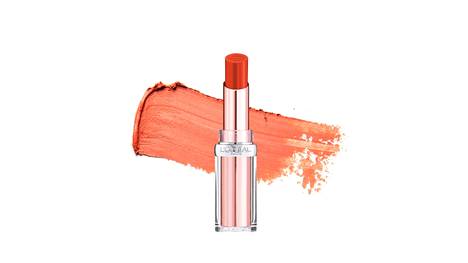 Korallin sävy upeimmillaan! L’Oréal Paris Glow Paradise -huulipunasävy Apricot Desire.